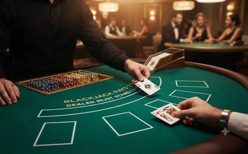 Live Blackjack table