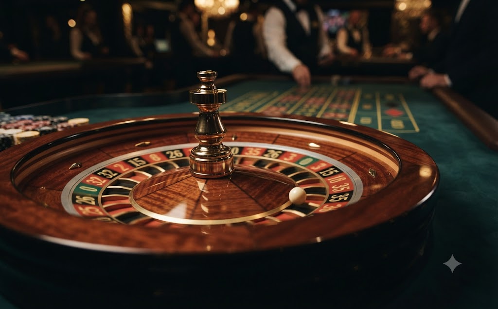 Live Roulette wheel
