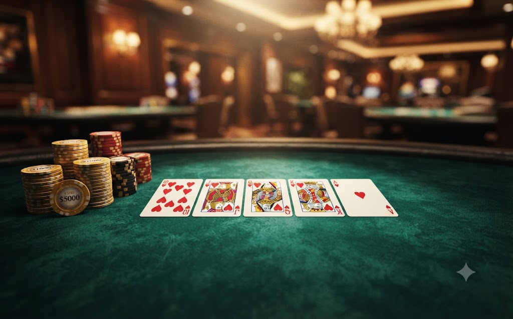 Poker table game